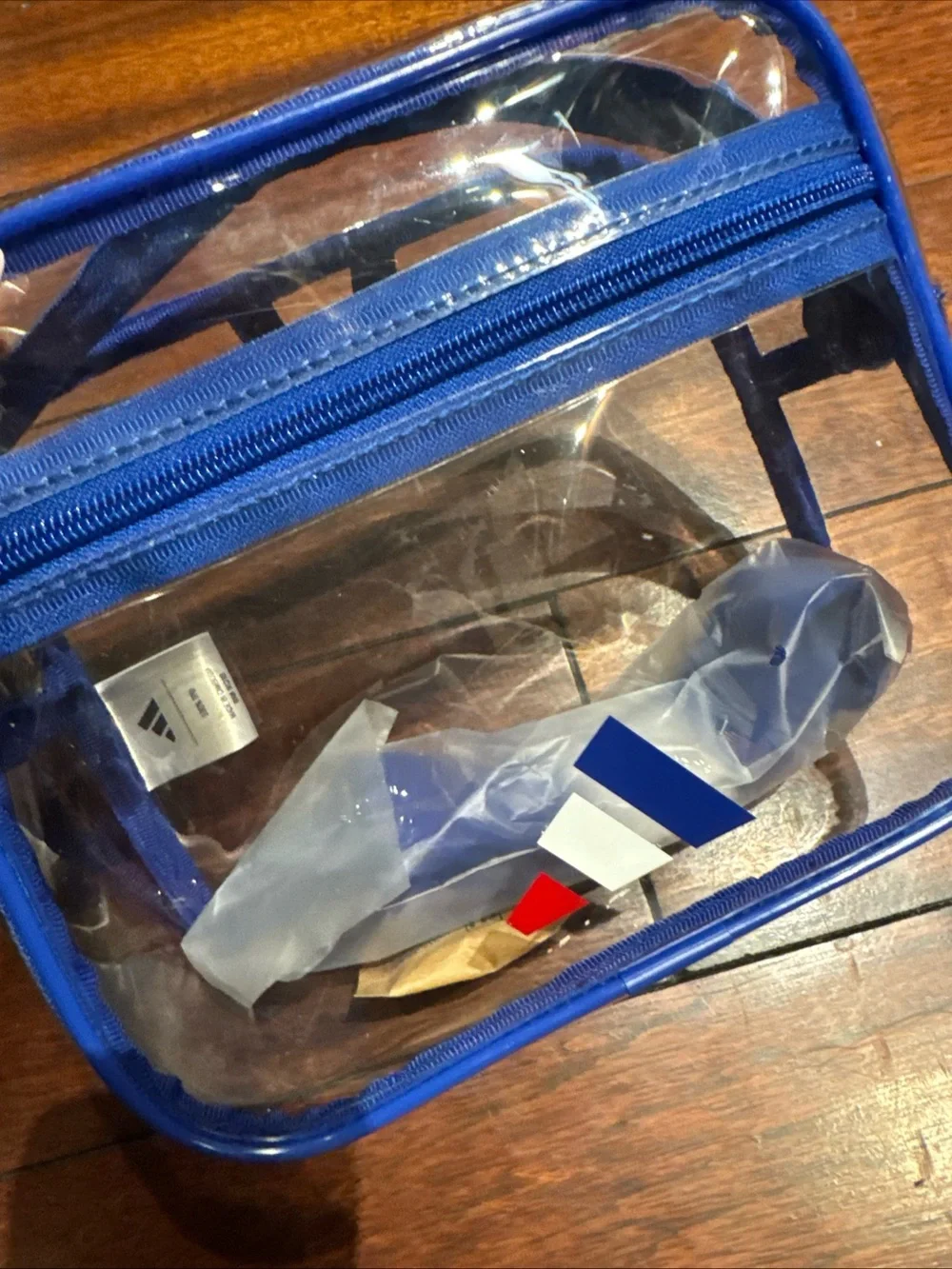 Adidas Clear Crossbody Bag Bold Blue/Better Scarlet NWT Perfect For Sports Games